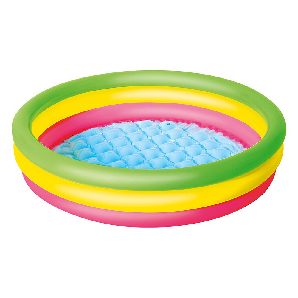 Bestway Kids Inflatable Pool Above Ground Round Splash Pool 102x102x25cm