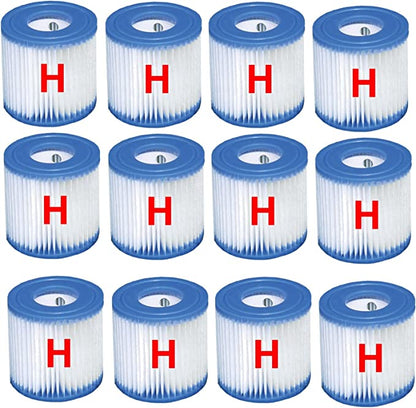 Intex 12 x Filter Cartridge replacement Size H INTEX FILTER PUMP 29007