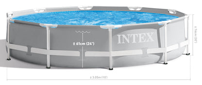Intex PRISM 10' Metal Frame Above Ground Pool - 305cm x 76cm 26702