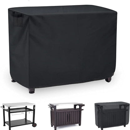 Waterproof Outdoor Prep Movable Dining Cart Pizza Oven Patio Grill Table Cover 104*61*81Cm Smile Home 140*61*81Cm