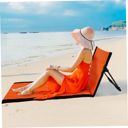 Reclining Beach Mat 15x43.3x15.8/15x26.8x15.8'' Oxford Cloth Waterproof Foldable Beach Lounge Chair Lightweight & Portable Lounger for Adults Holidays Camping Park