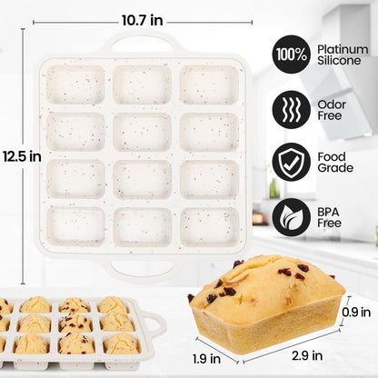 Silicone Mini Loaf Pan with Metal Frame & Bread Pans -