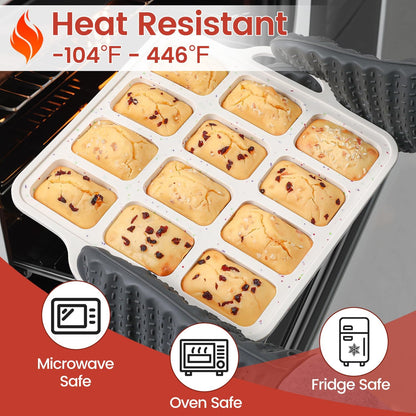 Silicone Mini Loaf Pan with Metal Frame & Bread Pans -