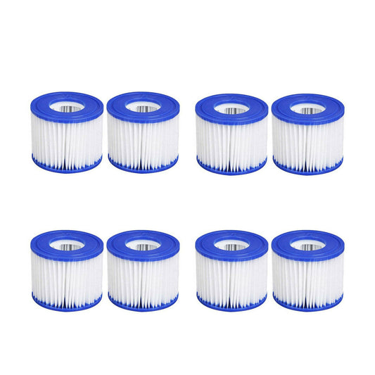 8PCS Replacement Bestway VI Filter Cartridge Inflatable Lay-Z-Spa Filters 58323