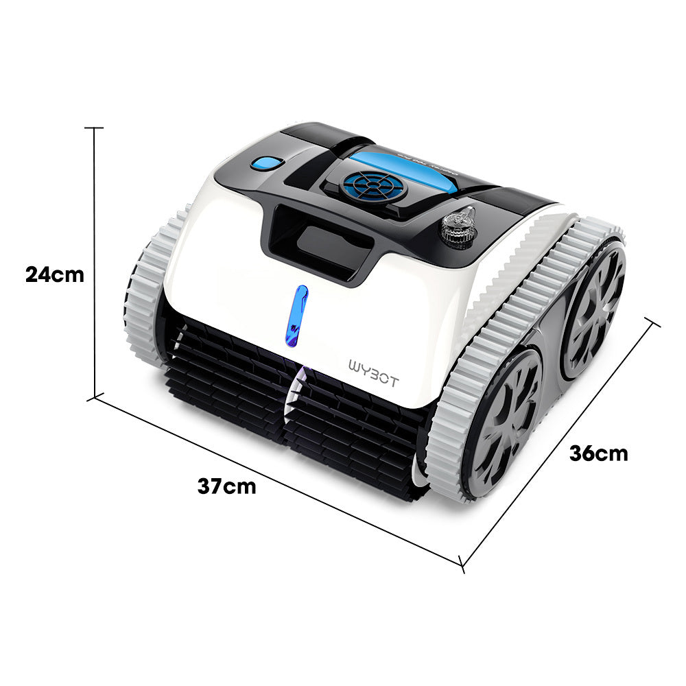 WYBOT Osprey 700 Pro Cordless Robotic Pool Cleaner, Automatic Wall Climbing Vacuum with Strong Suction, Intelligent Path Planning, 90 Min Runtime, Quick Charge, Ideal for Above/In-ground Pools