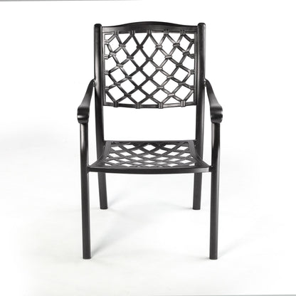 Fiji Metal Outdoor Dining chair with cushions (1 pair)