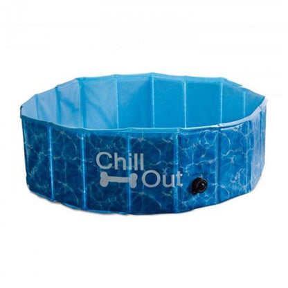 L Dog Swimming Pool Pet Chill Out Plastic Puppy Bath Splash Fun All For Paws