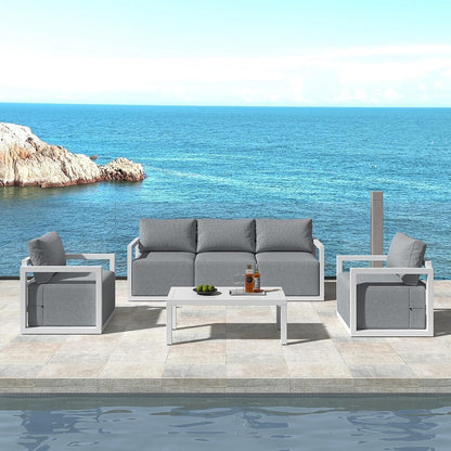 Alfresco 5-Seater Deep-Seated Patio Set – Charcoal Grey