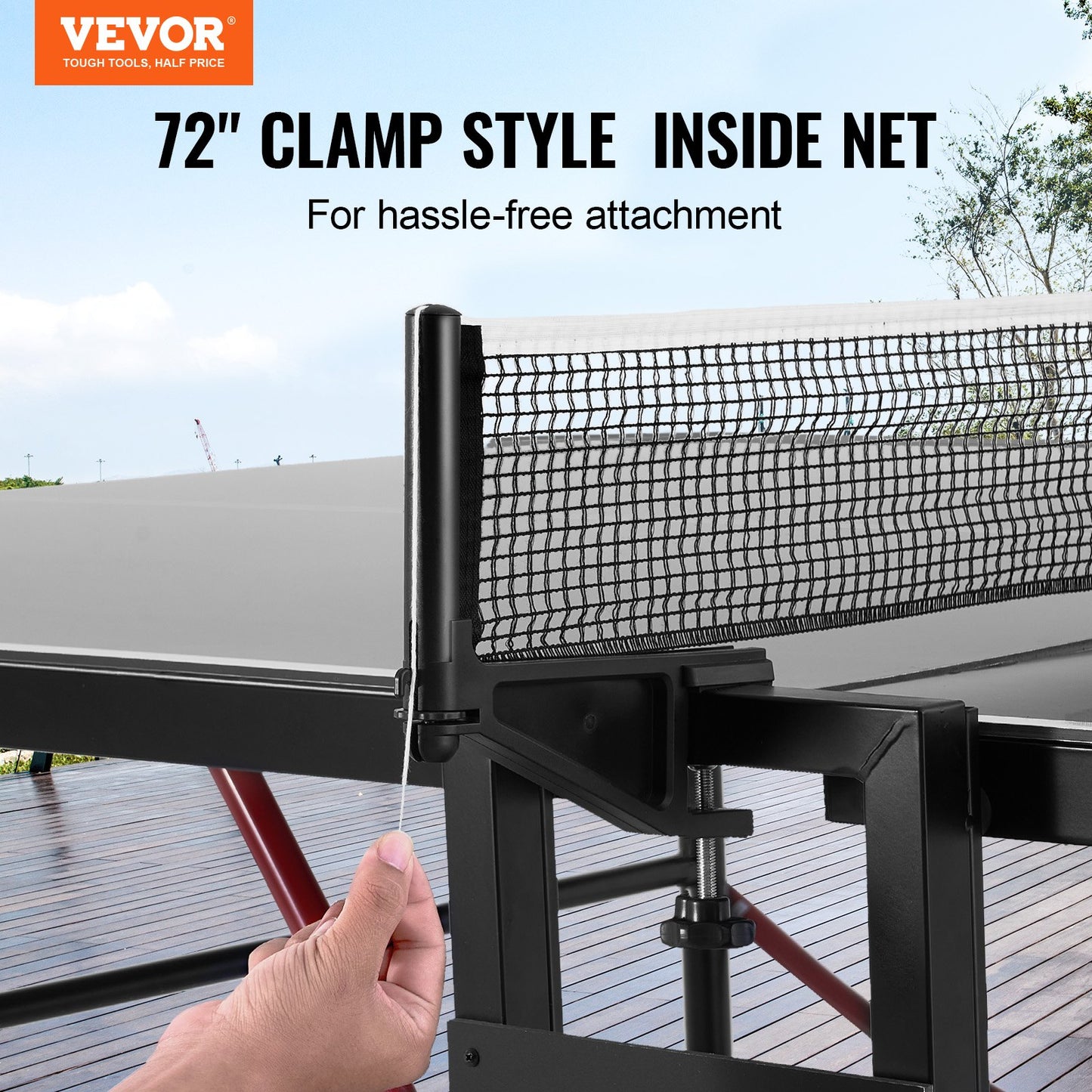 Ping Pong Table Foldable Table Tennis Game Table Indoor Outdoor with Net