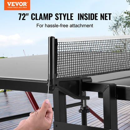 Ping Pong Table Foldable Table Tennis Game Table Indoor Outdoor with Net