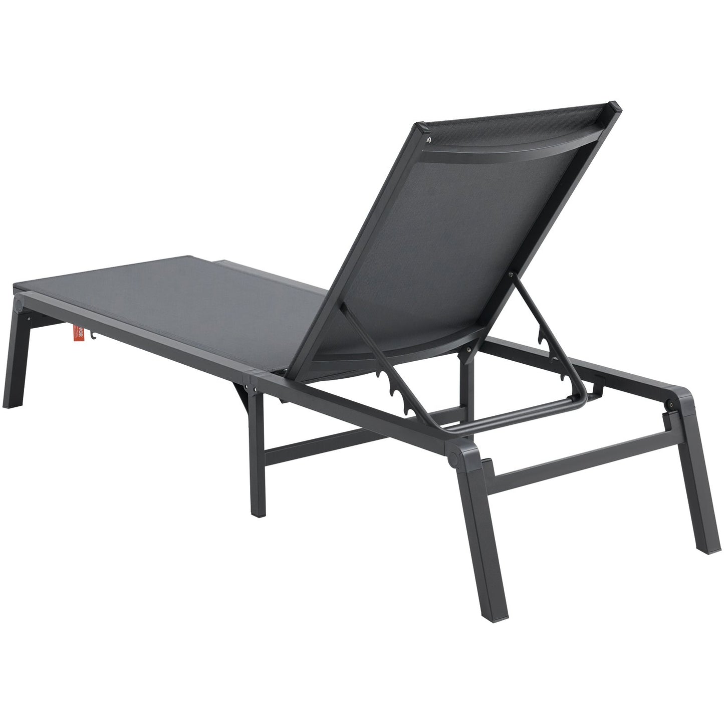 Chaise Lounge Chair Outdoor Patio Lounge Chair Adjustable 5-Position 2 pcs